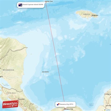 Direct Flights From Grand Cayman Island To Panama City Gcm To Pty Non