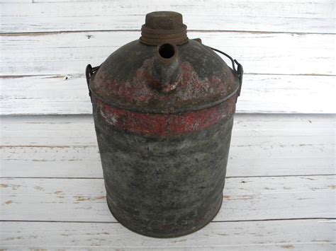 Vintage Antique Kerosene Coal Oil Can Container