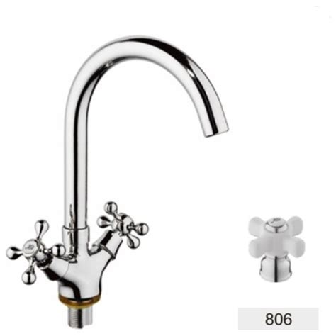 Смеситель для раковины двухвентильный хром D-Lin D156806-D Артикул: 00 ...