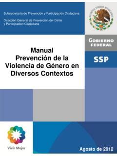 Manual Prevención de la Violencia de Género en Diversos manual