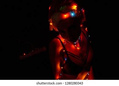 Sexy Brunette Black Lingerie Posing Inside Stock Photo Shutterstock