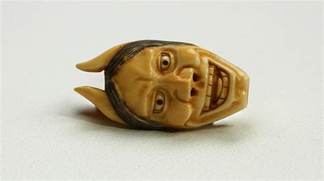 Netsuke Maska Hannya Japonia Xix W Meiji Pozna Kup Teraz