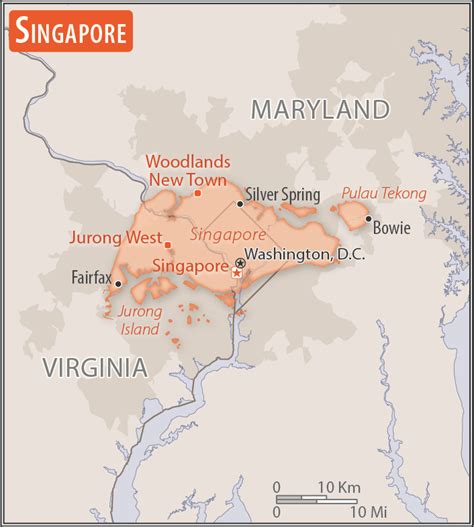 singapore area comparative geography