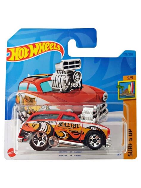 HKJ Машинка игрушка Hot Wheels металлическая коллекционная SURF N TURF красный купить с
