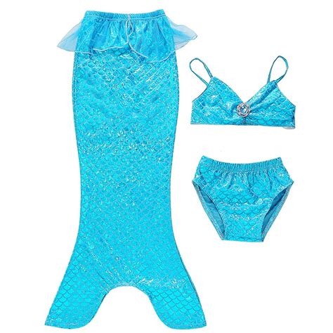 Meerjungfrau Kost M M Dchen Bikini Meerjungfraukleid Topkostueme