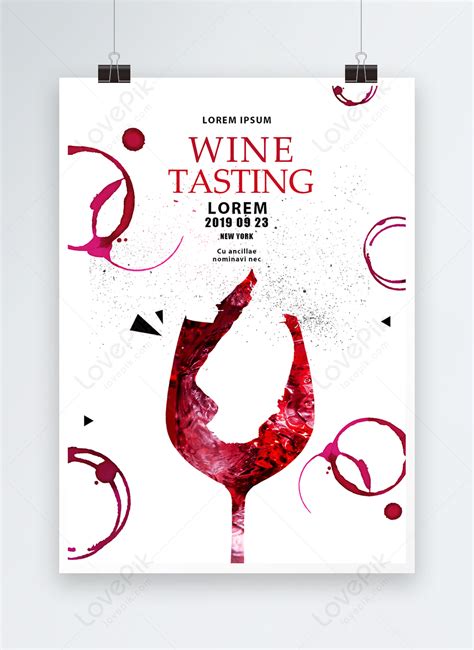 Red Creative Wine Tasting Invitation Template Image Picture Free