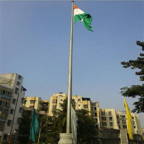 Mild Steel Hot Dip Galvanized Flag High Mast Pole At Rs In Sahibabad