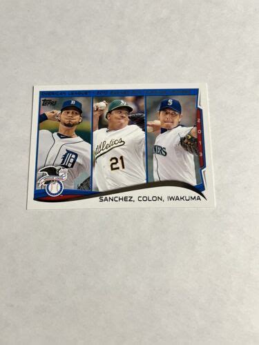 2014 Topps 299 MAX SCHERZER BARTOLO COLON MATT MOORE A L Wins