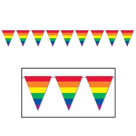 Prideoutlet Party Gear Gay Pride Rainbow X Ft Rainbow Flag Pennants Streamer
