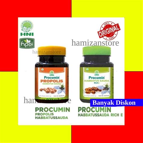 Jual Procumin Propolis Habbatussauda Hni Hpai Original Hmz Shopee