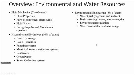 How To Pass Fe Exam Course Lecture 8 Environmental Engineering And