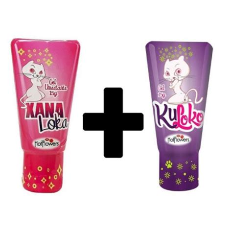 KIT Xana Loka Gel Excitante Vibrações Ku Loko Dessensibilizante Anal que Treme e Gela SEX