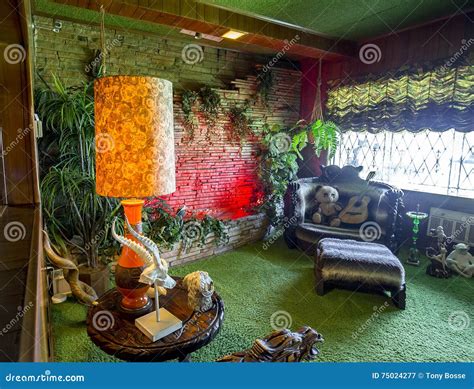Jungle Room Waterfall At Graceland Editorial Photography Image Of