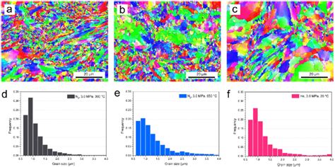 Ipf Ebsd Maps And Grain Size Distribution Of The As Fabricated Al