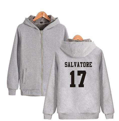 Vampire Diaries Jackets-Salvatore 17 Mystic Falls Timberwolves Super ...