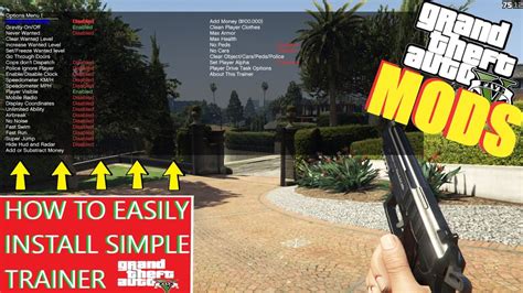 How To Easily Install Simple Trainer 2021 GTA 5 MODS GTA5 GTAV