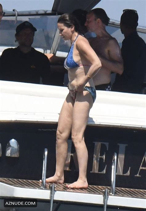 Gina Gershon Sexy Seen In A Bikini On Boat Aznude