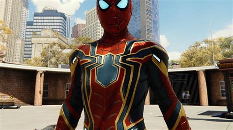 4K PS5 Spider Man Remastered Avengers Infinity War Iron Spider Suit