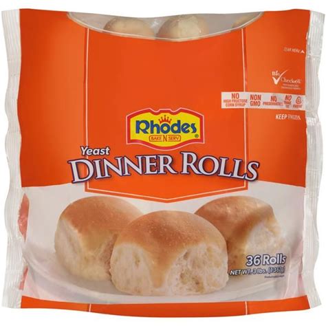 Rhodes Bake And Serve Frozen Dinner Rolls Dough 36 Count Frozen Dinner