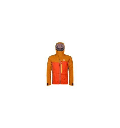 Freeride Jacket Ortovox L Ravine Shell Jacket M Hot Orange Man Alpinstore