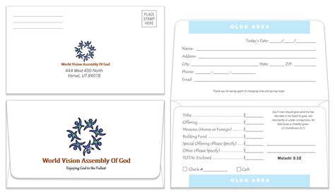 #6¾ Custom Remittance Envelopes - Donation Envelopes
