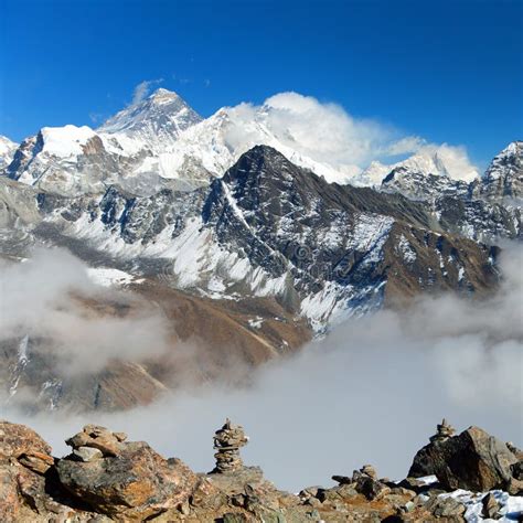 mount everest  lhotse nepal himalayas mountains stock photo image