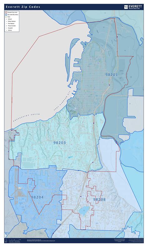 Printed Map Gallery | Everett, WA - Official Website