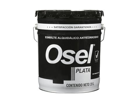 Esmalte Mate Osel Plata Blanco Pinturas Osel