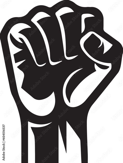 black hand raised   clenched fist revolution sign  protest