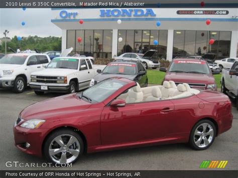 Matador Red Mica 2010 Lexus Is 350c Convertible Alabaster Interior Vehicle