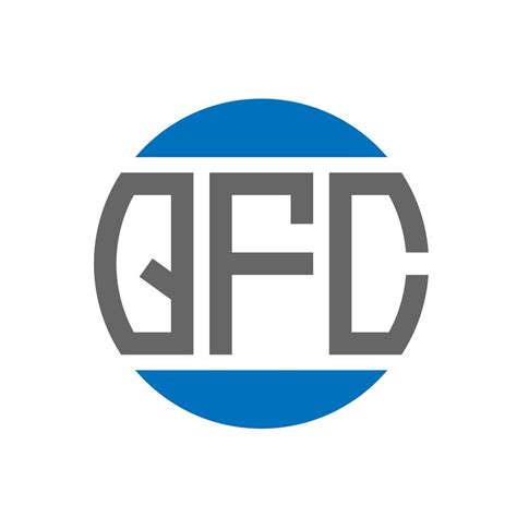 qfc letter logo design  white background qfc creative initials