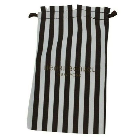 Henri Bendel Bags New Henri Bendel Small Brown Stripe Drawstring