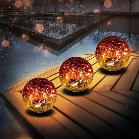 xksinmy solar globe lights garden balls outdoor garden decor