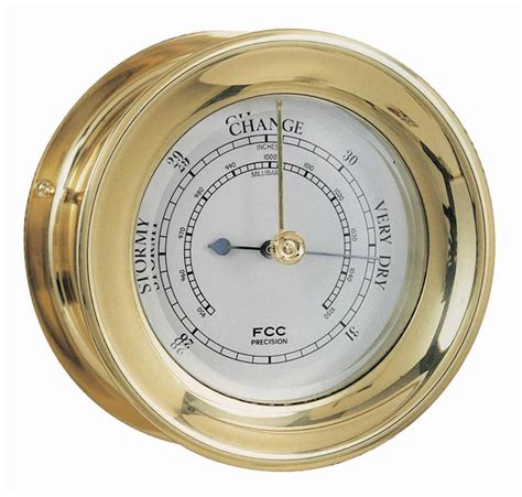 Capstan Brass Barometer 115mm Fcc Precision