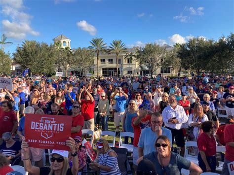 Gov. Ron DeSantis holds reelection rally in Port St. Lucie; immigration ...