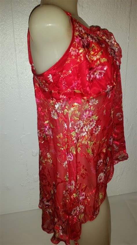 Sexy Set Baby Dolls Lingerie Red Donna Size XL Matching Thong NEW EBay