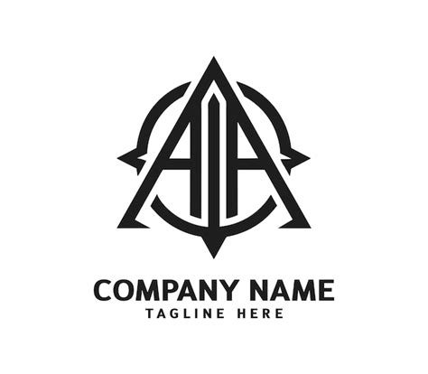Aa Modern Monogram Logo Premium Ai Generated Vector