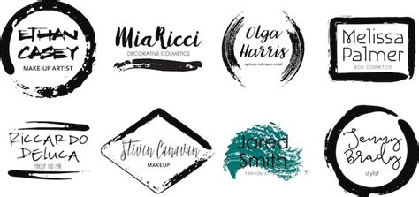 premium vector mascara logo templates