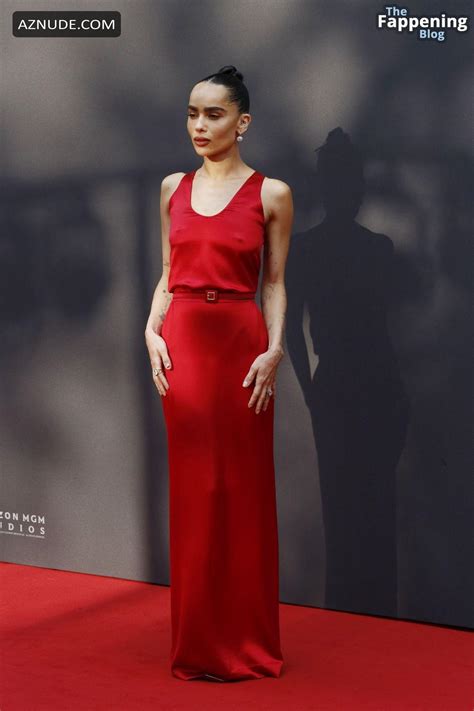 Zoe Kravitz Sexy Flashes Her Hot Tits At Blink Twice Premiere In London AZNude