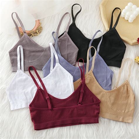 Women Tank Crop Top Seamless Underwear Female Crop Tops Sexy Lingerie Intimates Wire Free