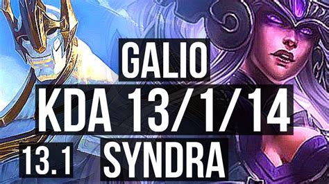 Galio Vs Syndra Mid Rank Galio Legendary Games