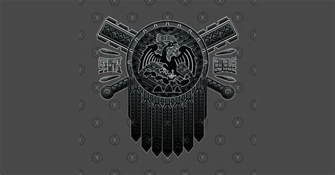 Mexica Heraldry Aztec Eagle Shield And Weapons Aztec T Shirt