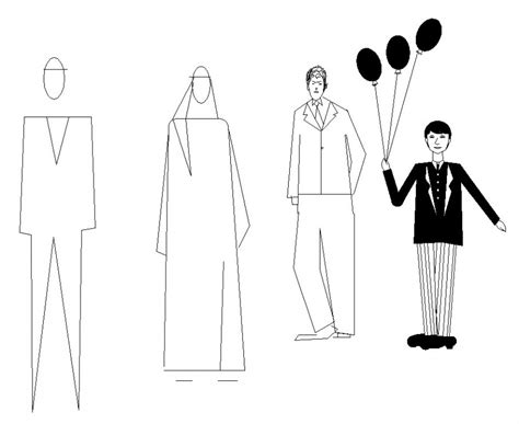 Common People Figures Elevation Blocks Cad Drawing Details Dwg File
