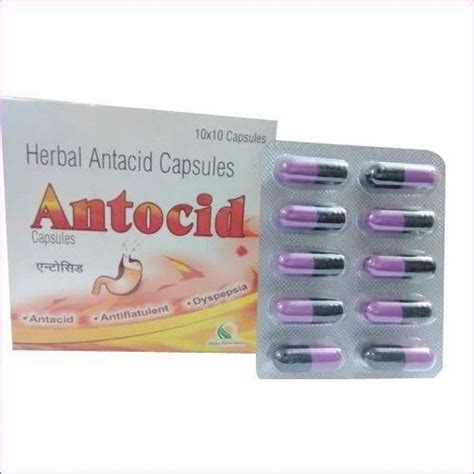 Antocid Herbal Antacid Capsules 10 X 10 At Rs 500 Bottle New Items In