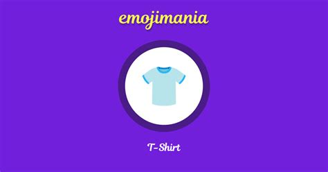 👕 T-Shirt emoji Copy & Paste - Emojimania