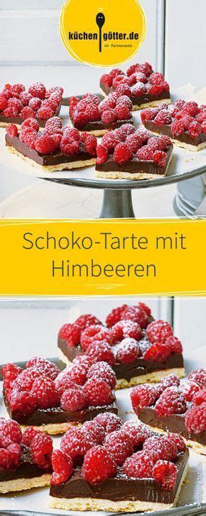 Schoko Himbeer Tarte Schnitten Rezept Himbeeren Leckeres Essen