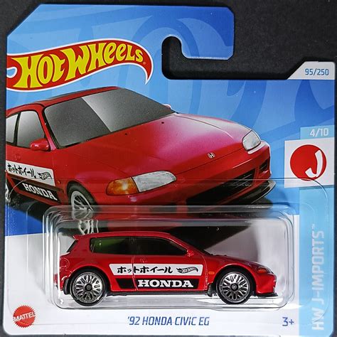 92 Honda Civic EG Hot Wheels Collectible Model Car Miniature Gift Item For Car Collectors Etsy
