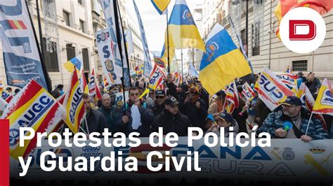 Miles De Polic As Y Guardias Civiles Salen A La Calle Contra Las