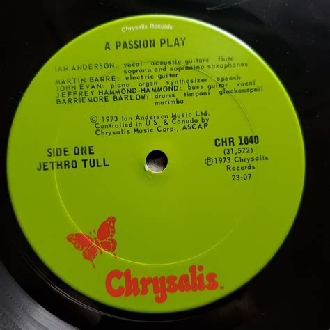 Jethro Tull A Passion Play Album 1973 Chr 1040 Etsy