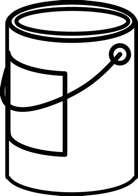 Paint Can Clip Art Black And White